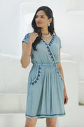 Comfortable Enzyme-Washed Viscose Dress - Jaipur Gem