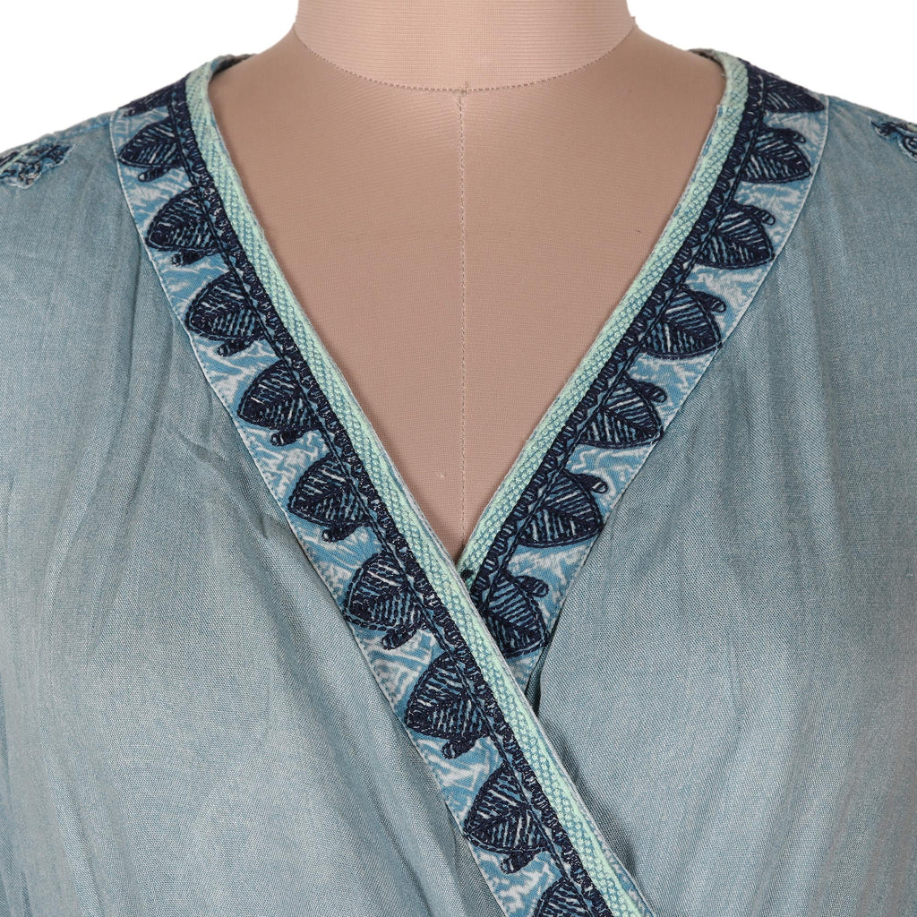 Comfortable Enzyme-Washed Viscose Dress - Jaipur Gem