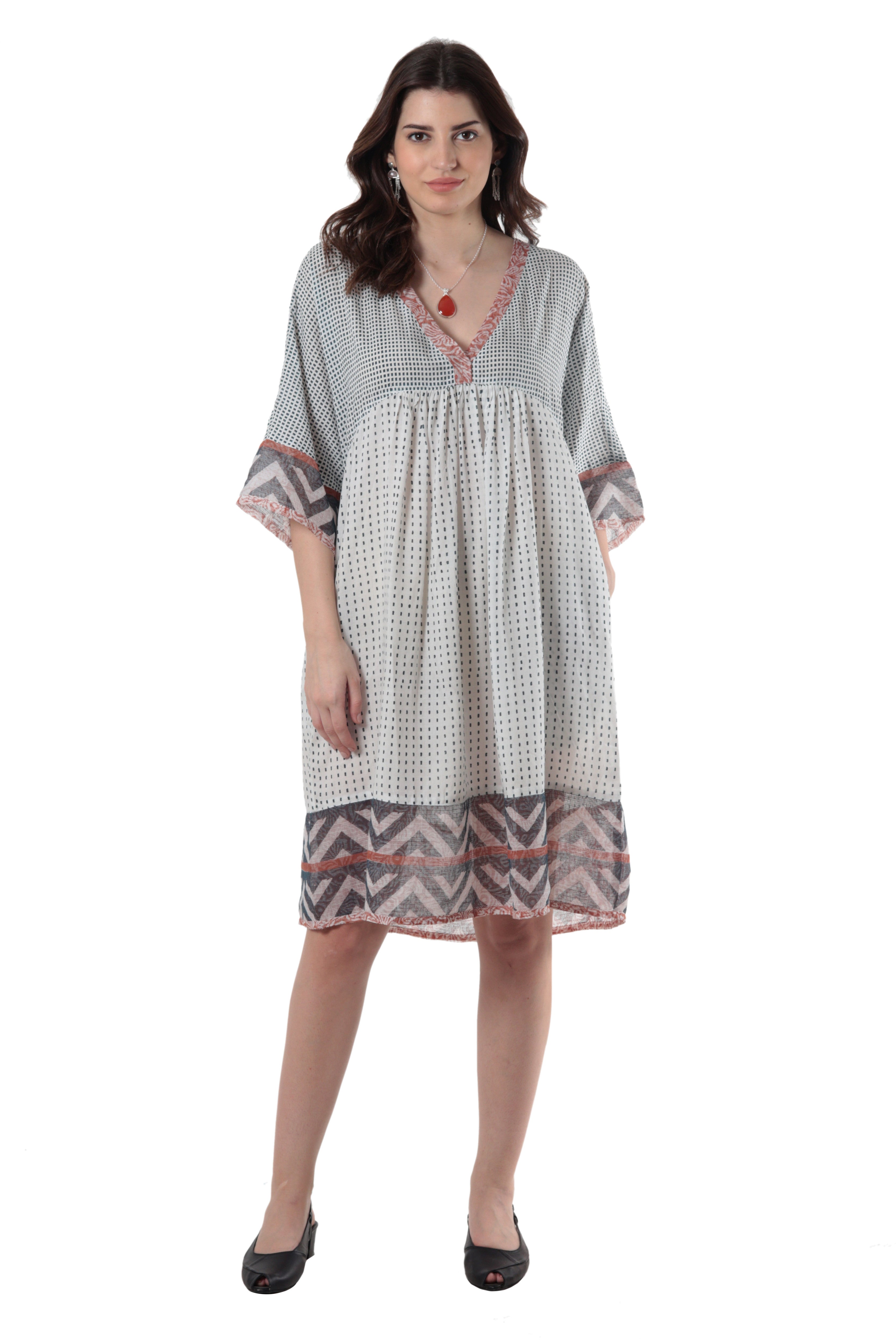 Empire Waist Viscose Dress - Mumbai Joy