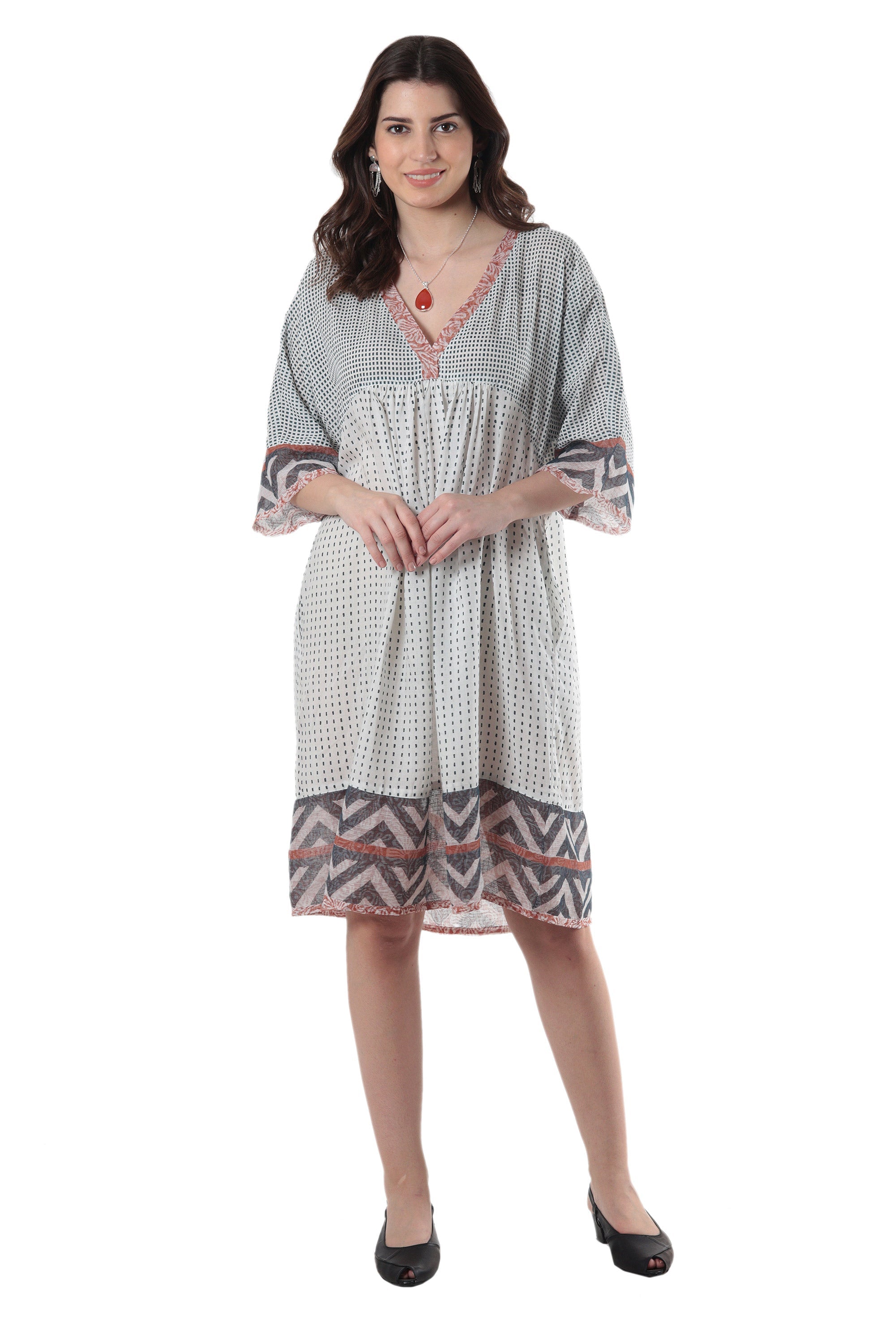 Empire Waist Viscose Dress - Mumbai Joy