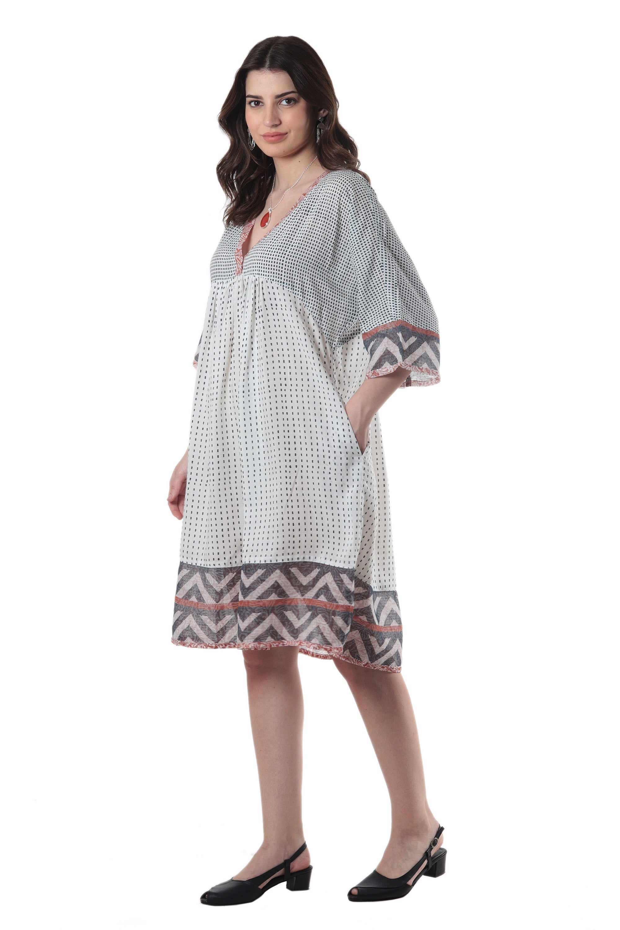 Empire Waist Viscose Dress - Mumbai Joy
