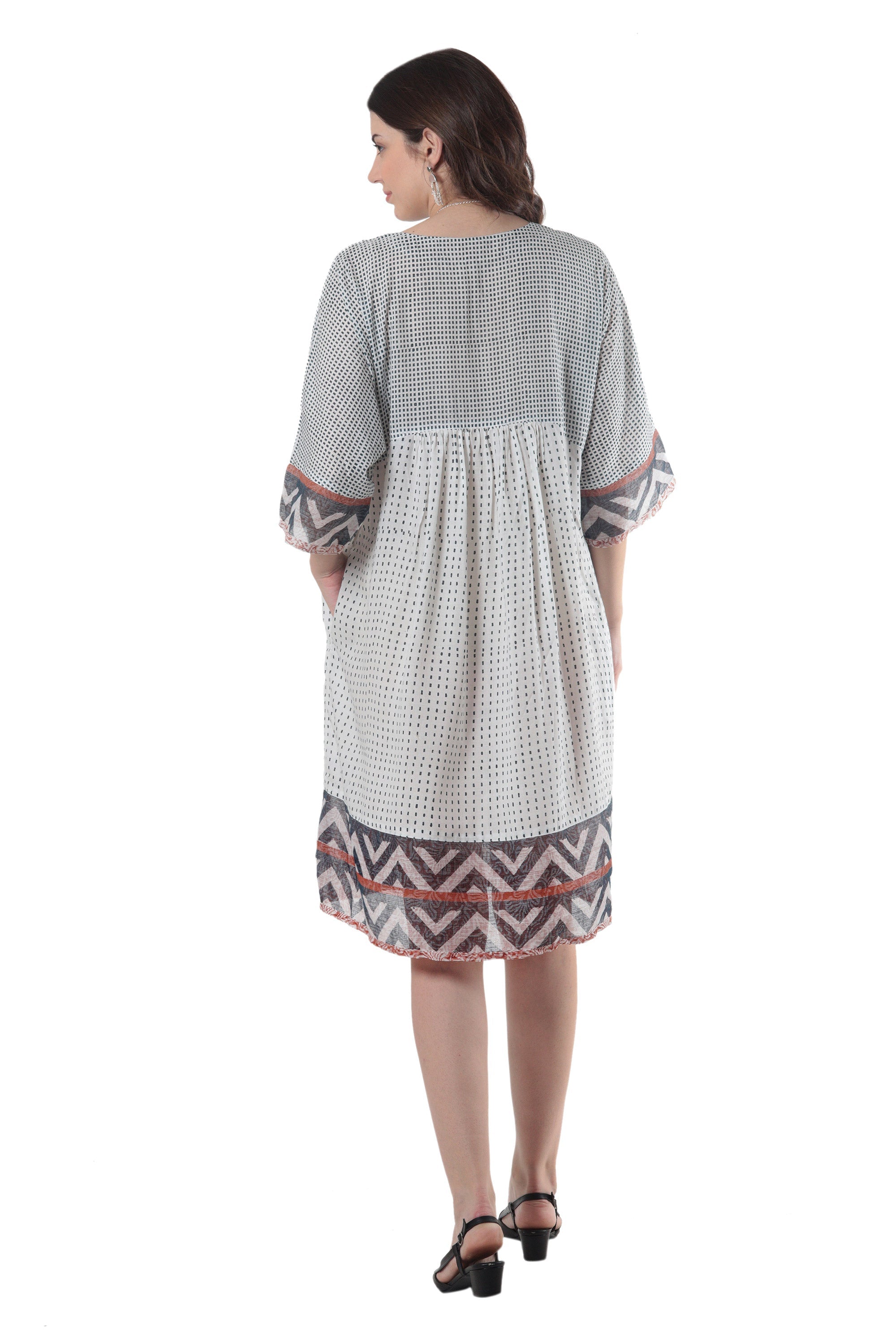 Empire Waist Viscose Dress - Mumbai Joy