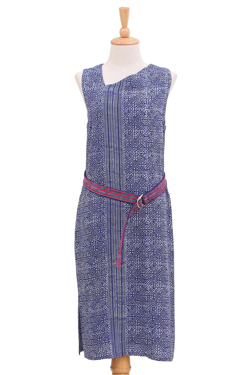 Hmong Batik Cotton Sheath Dress - New Tradition