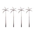 BarConic® Stainless Steel Palm Tree Swizzle Sticks - 4 pack