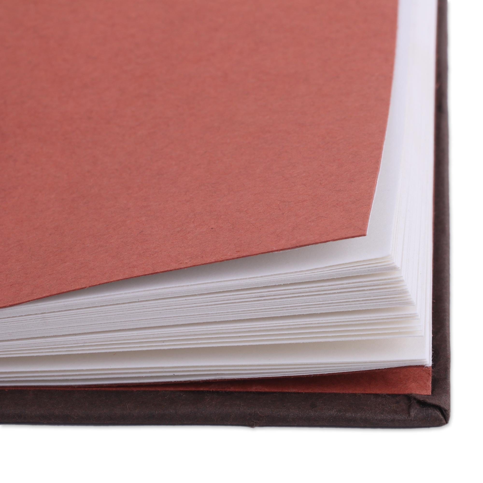India Elephant-Themed Handmade Paper Journal in Mahogany - Royal Gajraj
