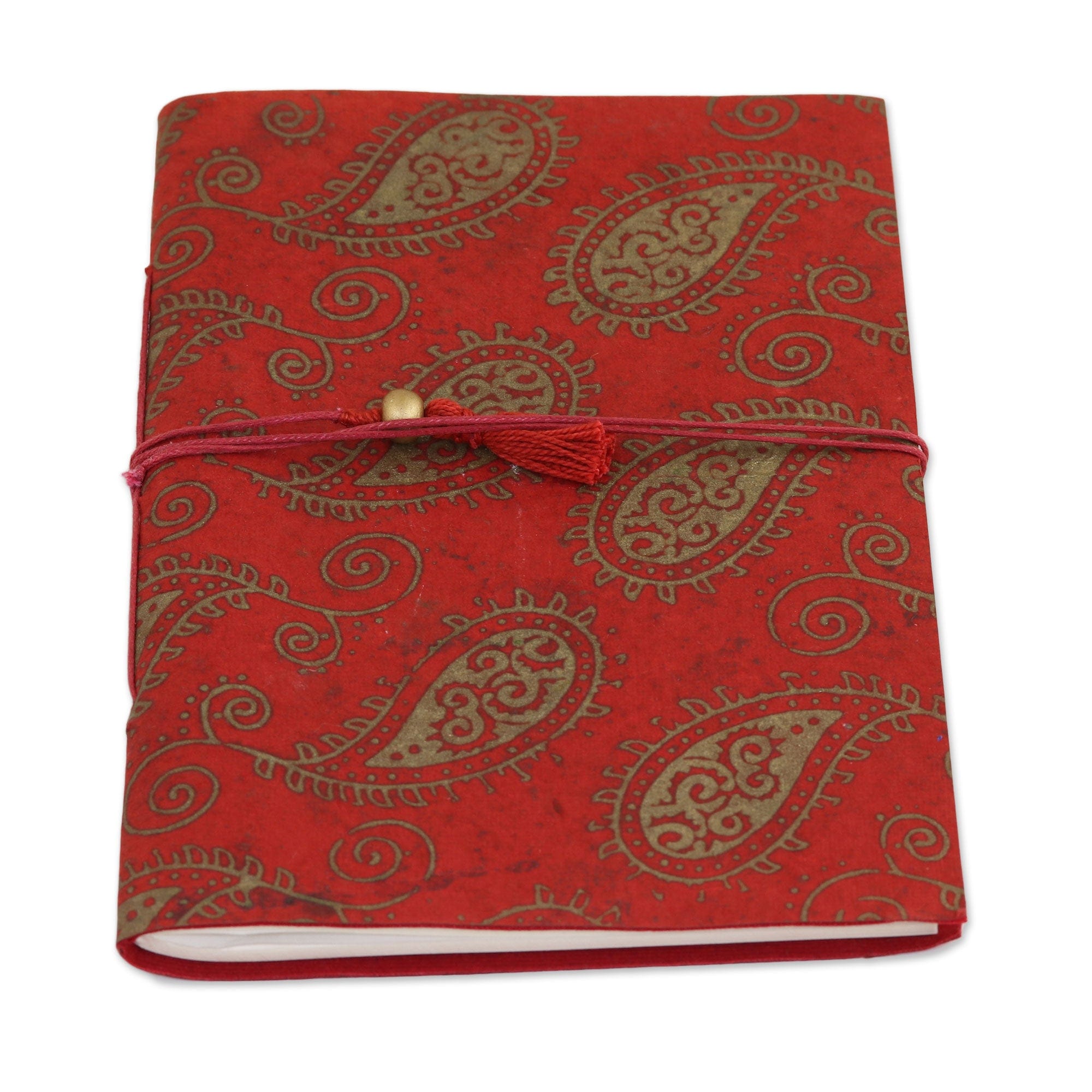 60 Page Paisley Journal with Handmade Paper from India - Paisley Memories
