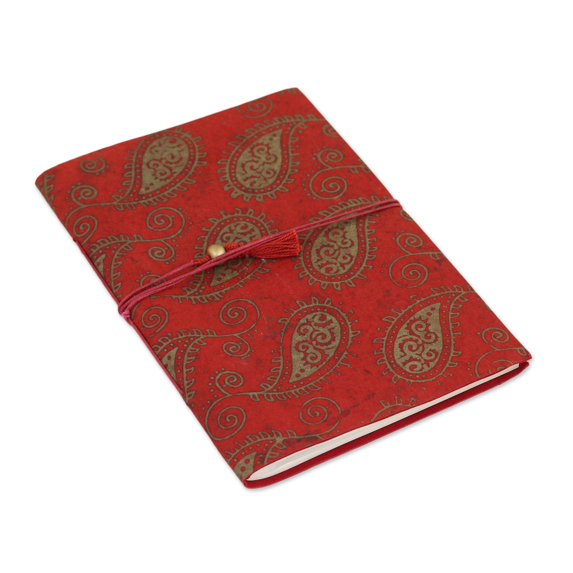 60 Page Paisley Journal with Handmade Paper from India - Paisley Memories