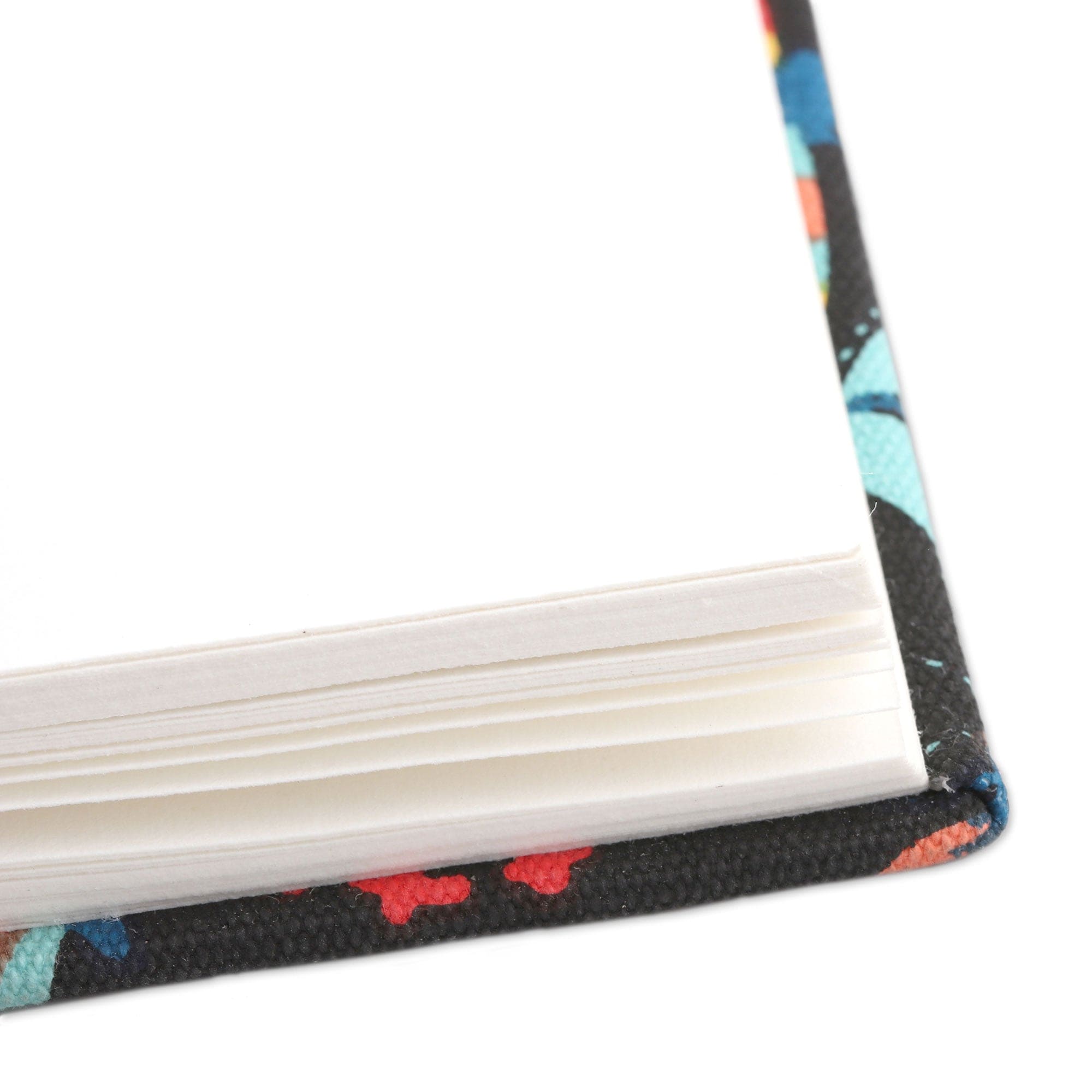 Colorful Floral Cotton Journal Handcrafted in India - Vibrant Nature