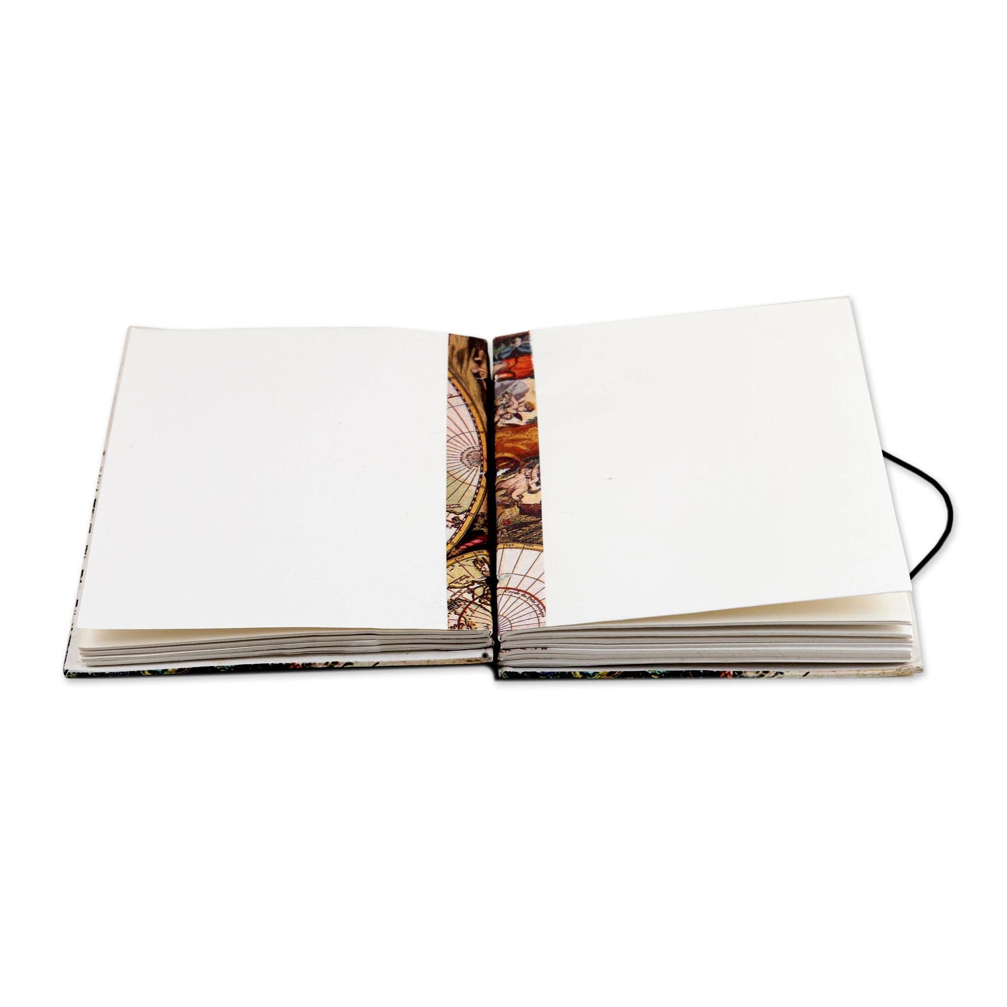 Handmade Paper Journal with Screen-Printed Cover - Feather Light