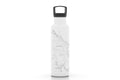 Scituate Map Water Bottle White-21 oz